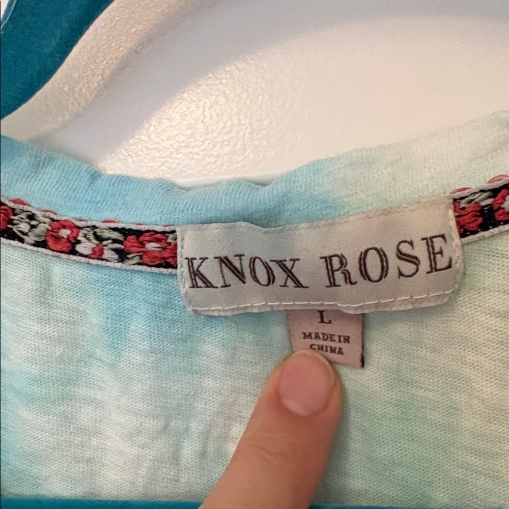 Know rose ruffle detail tie dye tank top - Picture 5 of 7